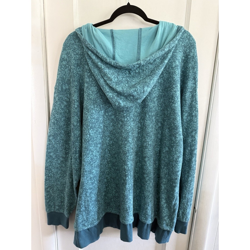 Athleta $98 Women's Sundown Alliance Hoodie XL Sweatshirt Cottage Blue Pullover - Picture 4 of 6
